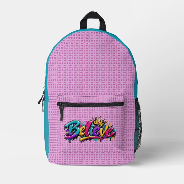 Glaube  bedruckter rucksack (Vorderseite)