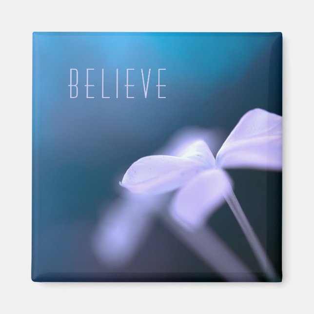 "Glaube" beruhigende Farben, Square Magnet (Vorne)