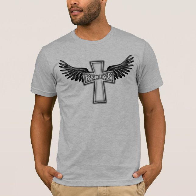 Glaube (BlackGlow) T - Shirt (Vorderseite)