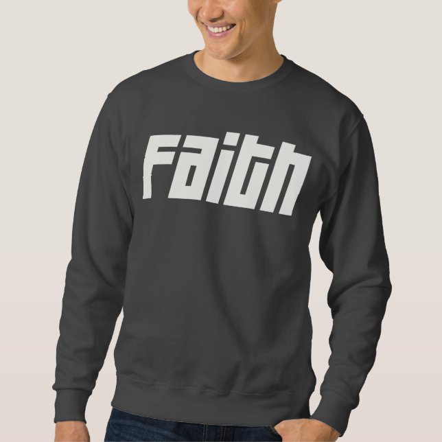 Glaube Blanc Sweatshirt (Vorderseite)