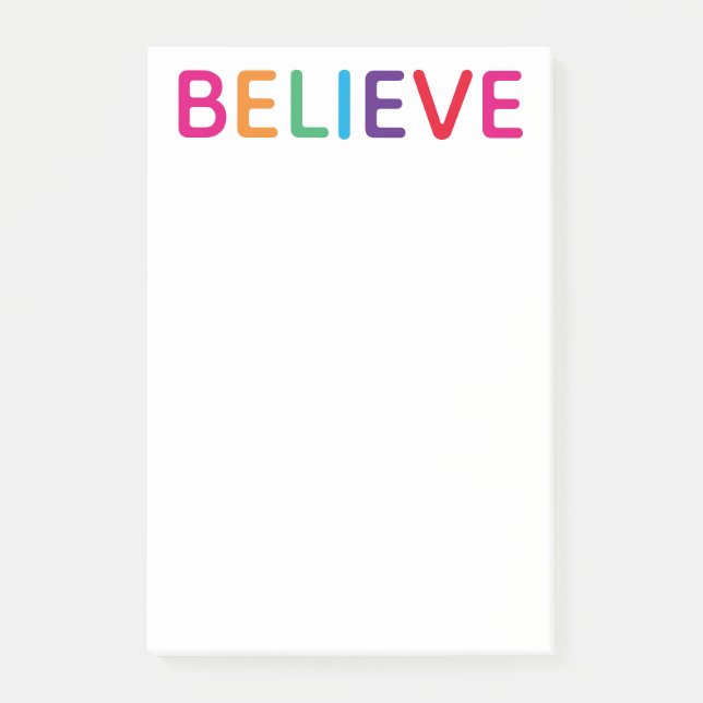 Glaube Bright Post-it Klebezettel (Vorderseite)