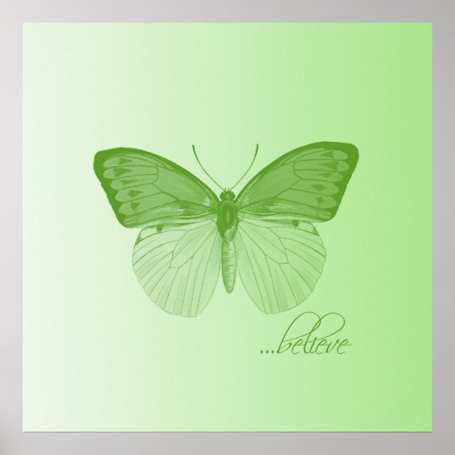 Glaube Butterfly Limon Poster (Vorne)