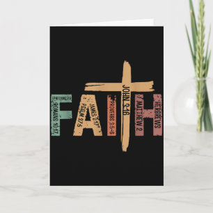 Glaube Christlich Inspirierende Bibelverse Religiö Karte