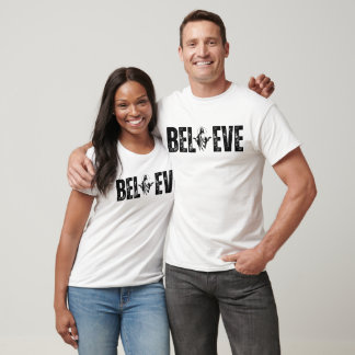Glaube Christliche Silhouette Offen Mit Glauben T-Shirt