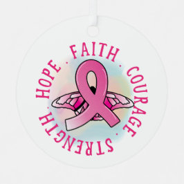 Glaube Courage Strength Hope Ornament Aus Metall