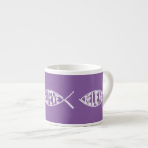 Glaube den Fischlavender Espressotasse