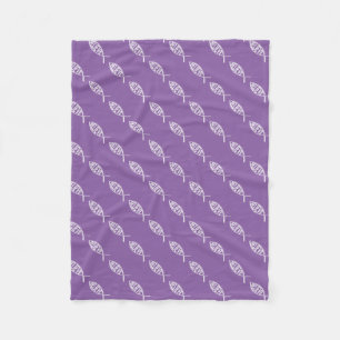 Glaube den Fischlavender Fleecedecke
