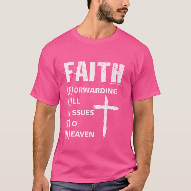 Glaube, der alle Fragen dem Himmel, der Inspiratio T-Shirt (Vorderseite)