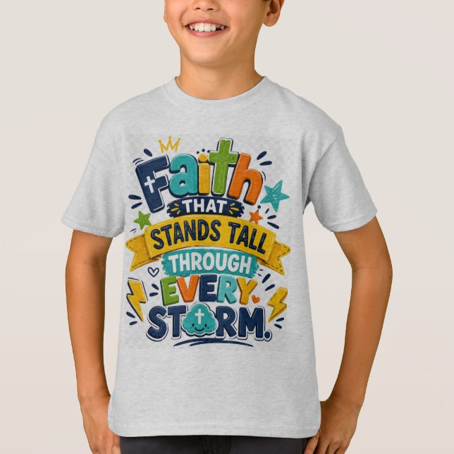 Glaube, der steht T-Shirt (Vorderseite)