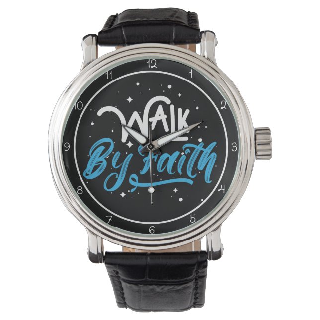 Glaube Design Armbanduhr (Vorderseite)