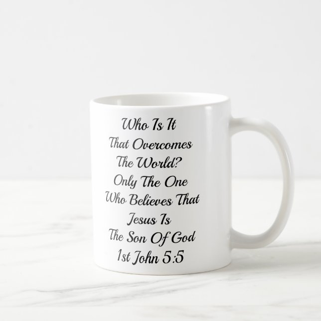 GLAUBE (ENTWERFE DEINEN EIGENEN BECHER) KAFFEETASSE (Rechts)