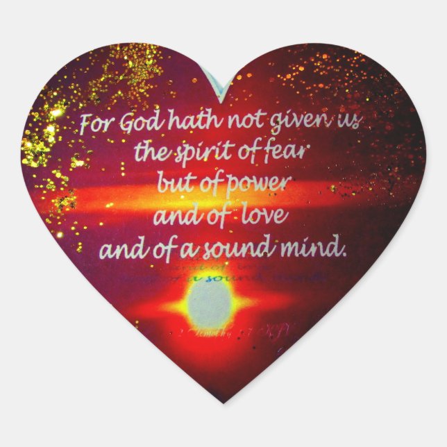 Glaube, Ermutigung Christlicher Aufkleber (Vorderseite)