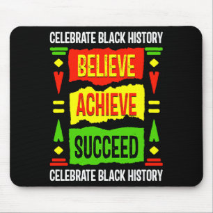 Glaube Erreiche Erfolg Schwarze Geschichte Politis Mousepad