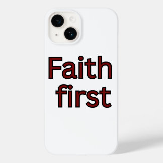 Glaube erster religiöser Spruch Case-Mate iPhone 14 Hülle