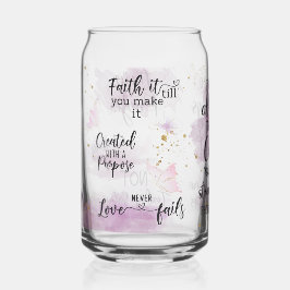 Glaube es, bis du es schaffst dosenglas