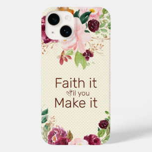 Glaube es, wenn du es zu rosa Aquarellblume machst Case-Mate iPhone 14 Hülle