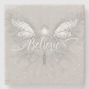 Glaube Fairy Starlight Fantasy Steinuntersetzer