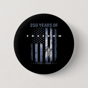Glaube Familie Freiheit Amerikanische Flagge Kreuz Button