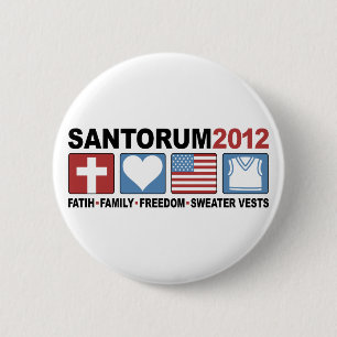 Glaube, Familie, Freiheit und Strickjacke-Westen Button