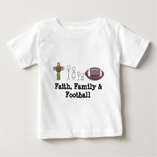 Glaube, Familie und Fußball-T - Shirt