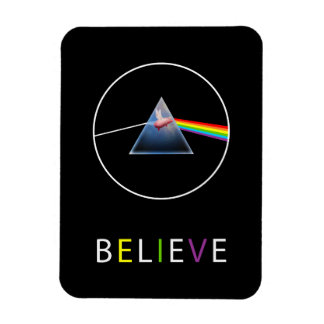 Glaube-Fliegendes-Schwein-Prismen-Design Magnet