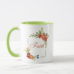 Glaube floral tasse