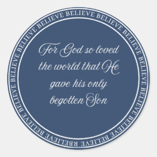 Glaube - Flush Siegel klein Runder Aufkleber