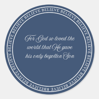 Glaube - flush Siegel Runder Aufkleber