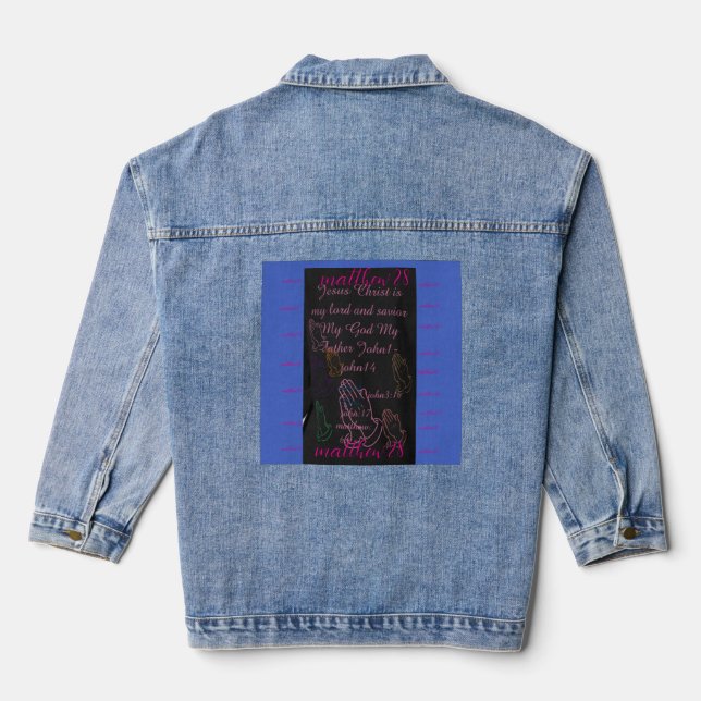 Glaube, Frauen, Schönheit  Jeansjacke (Rückseite)