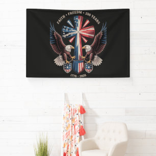 Glaube Freiheit 250 Jahre 250. Jubiläum USA Banner