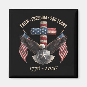 Glaube Freiheit 250 Jahre Vintage Amerikanisches D Magnet