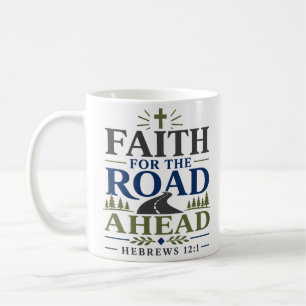 Glaube für den Weg voraus – Kühnes Motivationszita Kaffeetasse