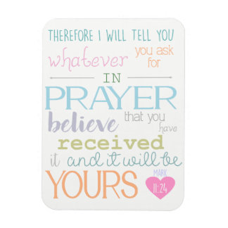 Glaube Gebet christlicher Magnet Bibelvers