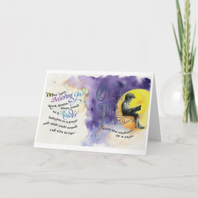 Glaube Gott/Leser, geklappte Grußkarte, 5"x7" Karte (Vorderseite)