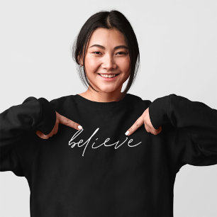 Glaube Handschriftliches Skript Motivierend Sweatshirt