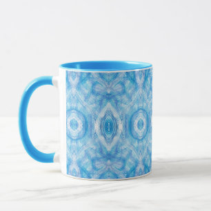Glaube Hellblau Abstrakte Aquarellkunst Tasse