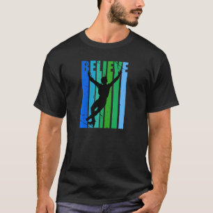 Glaube Herren Eislaufen Eiskunstläufer Eissport T-Shirt