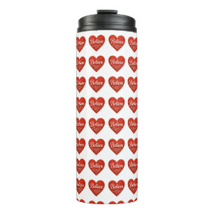 Glaube Herz Thermosbecher