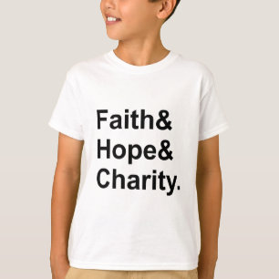 Glaube Hoffnung Barmherzigkeit Christliche Märty T-Shirt