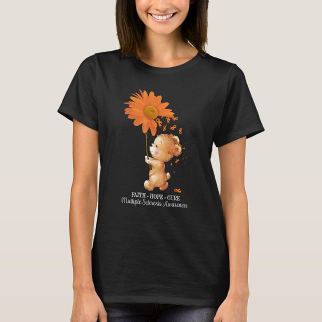 Glaube Hoffnung Heilung orangefarbener Multipler S T-Shirt (Vorderseite)