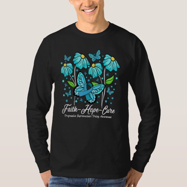 Glaube Hoffnung Heilung Schmetterling Progressive  T-Shirt (Vorderseite)