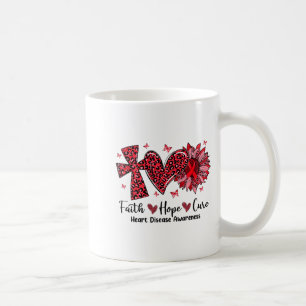 Glaube Hoffnung Heilung Sonnenblume Leopard Herzkr Kaffeetasse