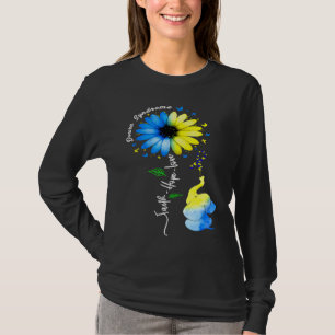 Glaube Hoffnung Liebe Bewusstsein Down-Syndrom das T-Shirt