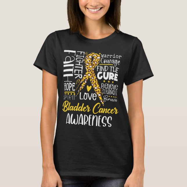 Glaube Hoffnung Liebe Blasenkrebsbewusstsein T-Shirt (Vorderseite)