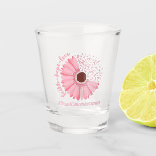 Glaube, Hoffnung, Liebe - Brustkrebs-Bewusstsein Schnapsglas