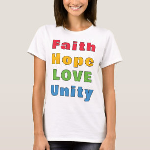 Glaube Hoffnung Liebe Einheit T-Shirt