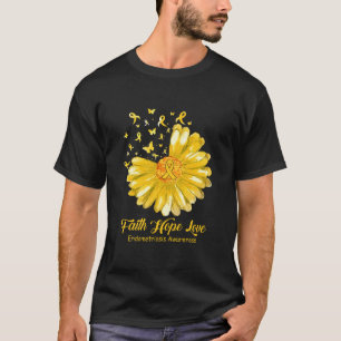 Glaube Hoffnung Liebe Endometriose-Bewusstsein T-Shirt