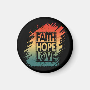 GLAUBE HOFFNUNG LIEBE INSPIRATIV MOTIVIEREND GEDIC MAGNET