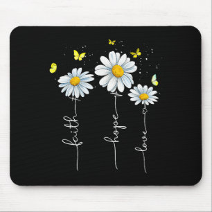 Glaube Hoffnung Liebe Jesus Christliches Kreuz Got Mousepad