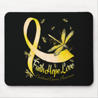 Glaube Hoffnung Liebe Kinderkrebs-Bewusstsein Libe Mousepad
